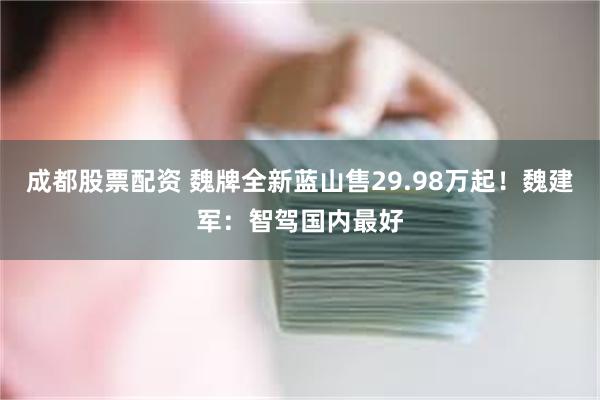 成都股票配资 魏牌全新蓝山售29.98万起！魏建军：智驾国内最好