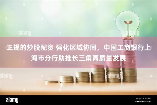 正规的炒股配资 强化区域协同，中国工商银行上海市分行助推长三角高质量发展